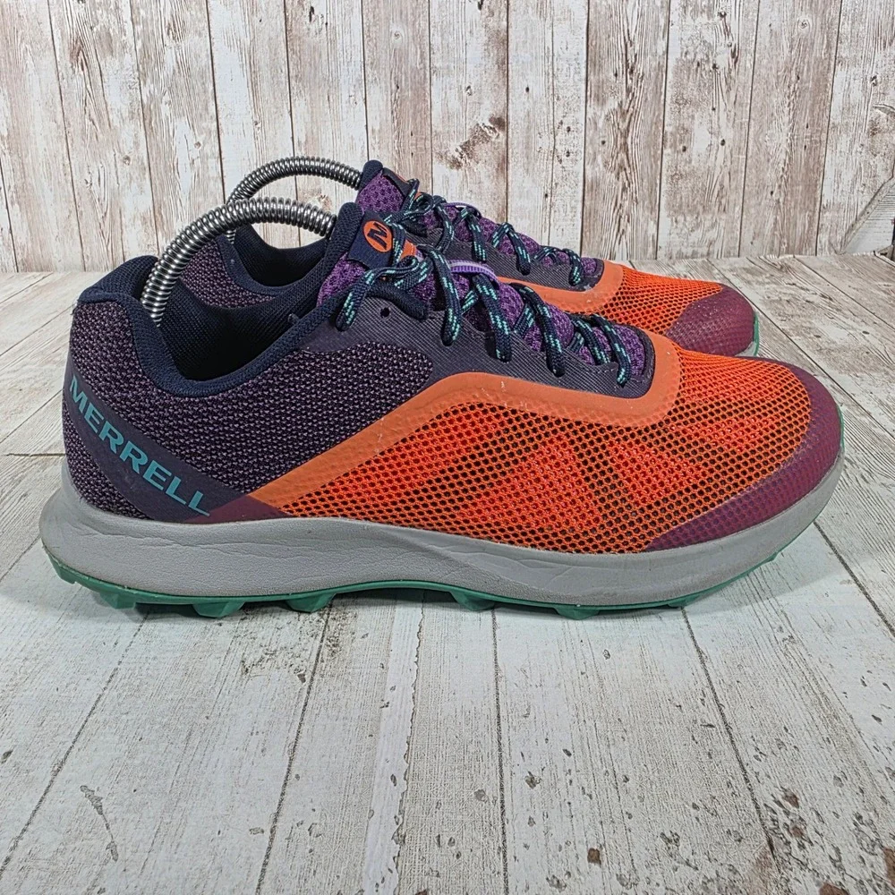 Merrell Skyfire Womens 9.5 Trail Running Shoes Orange Purple J066272 Sneakers